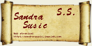 Sandra Šušić vizit kartica